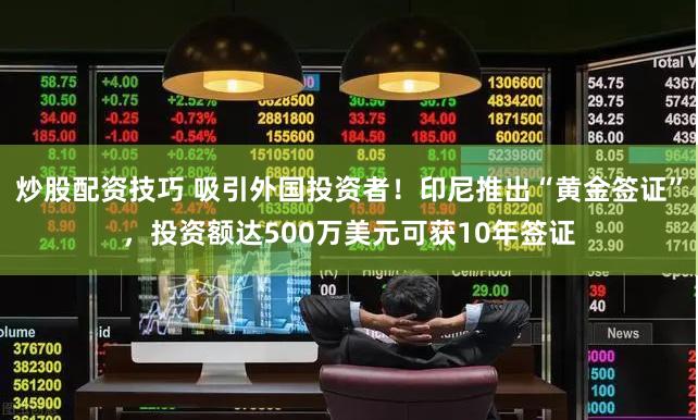 炒股配资技巧 吸引外国投资者！印尼推出“黄金签证”，投资额达500万美元可获10年签证