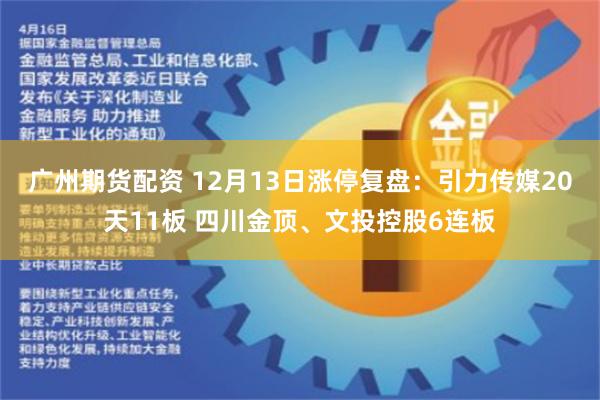 广州期货配资 12月13日涨停复盘：引力传媒20天11板 四川金顶、文投控股6连板