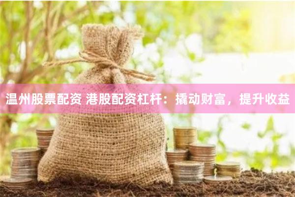 温州股票配资 港股配资杠杆：撬动财富，提升收益